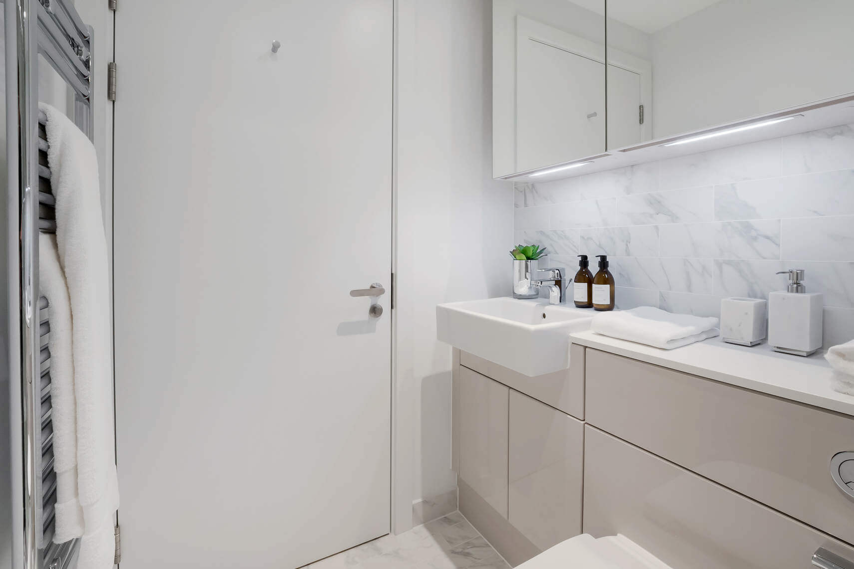 Interior bathroom of the new show home at West Grove Elephant Park