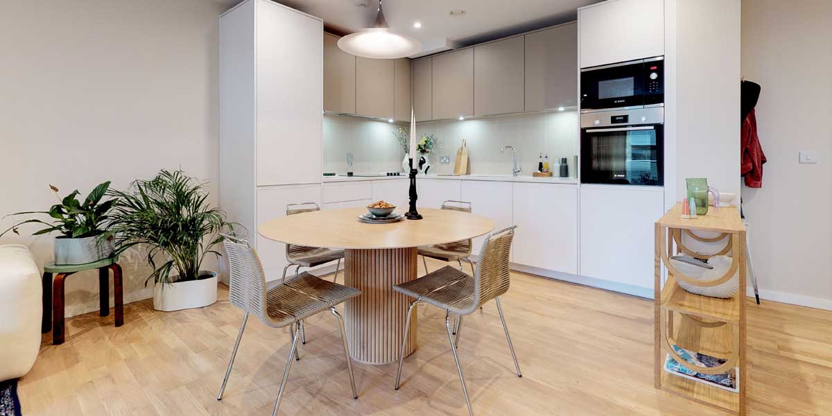 Deptford Landings Showhome Kitchen and Living Area